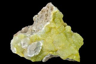 4.2" Sparkling, Botryoidal Yellow-Green Smithsonite - China - Crystal #161526