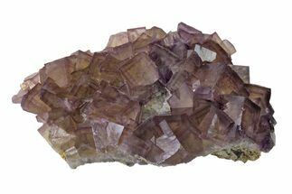 4.6" Cubic Purple Fluorite with Phantoms - Yaogangxian Mine - Crystal #162010