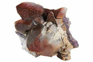 Red Cap Amethyst Crystal Cluster - Thunder Bay, Ontario #164432