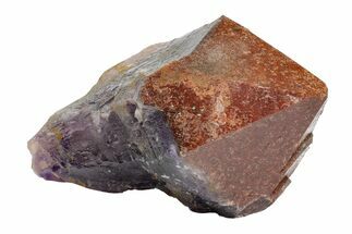 6.9" Red Cap Amethyst Crystal - Thunder Bay, Ontario - Crystal #164434