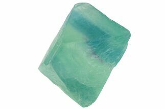 Green and Blue Banded Fluorite Octahedron - China #164591