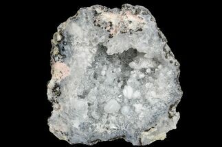 2.8" Las Choyas "Coconut" Geode Half with Quartz & Chalcedony - Mexico - Crystal #165531
