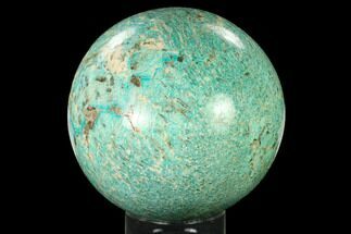 5.2" Polished Graphic Amazonite Crystal Sphere - Madagascar - Crystal #166502