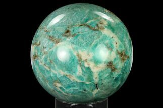 4.7" Polished Graphic Amazonite Crystal Sphere - Madagascar - Crystal #166504
