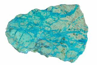 2.2" Polished Blue River Chrysocolla Section - Arizona - Crystal #167529
