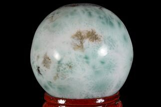 1.4" Polished Larimar Sphere - Dominican Republic - Crystal #168137