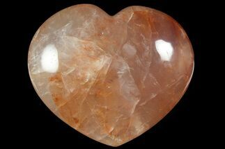 Polished Hematite (Harlequin) Quartz Heart - lbs #169430