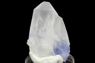 Dumortierite Quartz Crystal Cluster - Vaca Morta Quarry, Brazil #169297