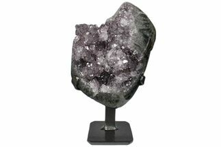 Amethyst Geode Section on Metal Stand - Stalactite Formations #171778