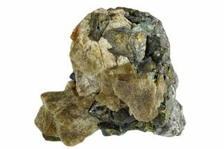 2" Siderite Crystals on Chalcopyrite - Peru - Crystal #173396