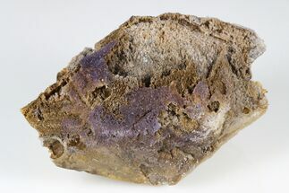 Purple Fluorite on Calcite Crystal - China #177595
