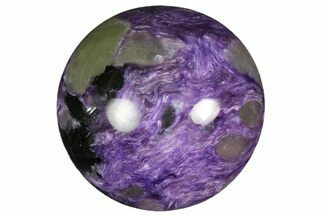 Polished Purple Charoite Sphere - Siberia, Russia #179575