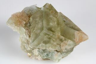 Green Cubic Fluorite Crystal Cluster - Morocco #180273