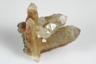 Quartz Crystal Cluster with Calcite & Loellingite -Inner Mongolia #180302