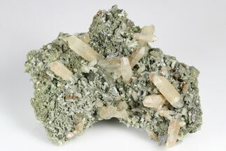 Quartz, Genthelvite and Loellingite Association - Inner Mongolia #180390