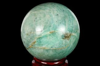 2.5" Beautiful, Polished Amazonite Sphere - Madagascar - Crystal #181829