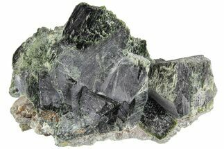 Green Hedenbergite Crystal Cluster - Inner Mongolia #182841