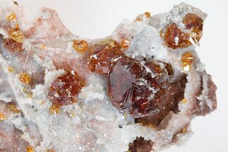 Translucent Orange Sphalerite Crystals - China #183402