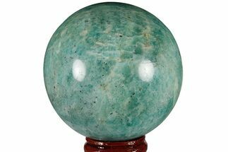 2.45" Chatoyant, Polished Amazonite Sphere - Madagascar - Crystal #183259