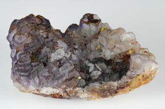 Purple Edge Fluorite Crystal Cluster - China #182800