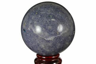 3.1" Polished Dumortierite Sphere - Madagascar - Crystal #157673