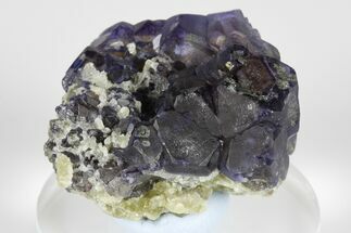 Purple Dodecahedral Fluorite Cluster - Yaogangxian Mine #185610