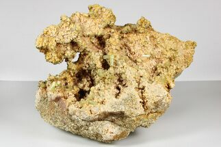 10.1" Lustrous, Yellow Apatite Crystals on Feldspar - Morocco - Crystal #185477
