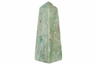 4.8" Polished Blue Caribbean Calcite Obelisk - Pakistan - Crystal #187487