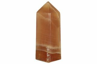 Polished, Banded Honey Calcite Obelisk #187473