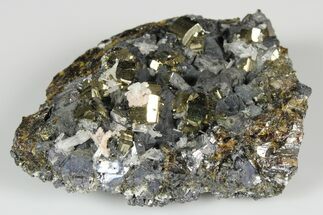 Chalcopyrite, Galena, Pyrite and Quartz Association - Peru #187342