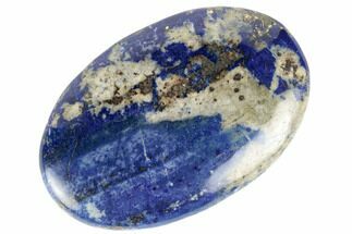 Polished Lapis Lazuli Palm Stone - Pakistan #187586