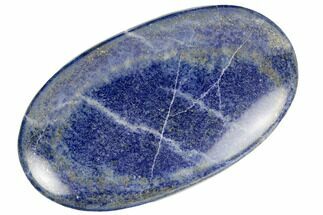 Polished Lapis Lazuli Palm Stone - Pakistan #187594
