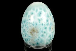 Stunning, Polished Larimar Egg - Dominican Republic #190203