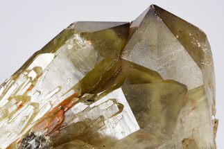 5.9" Smoky, Yellow Quartz Crystal Cluster (Heat Treated) - Madagascar - Crystal #174689