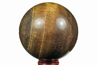 3.1" Polished Tiger's Eye Sphere - Crystal #191186