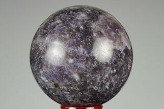 2.6" Sparkly, Purple Lepidolite Sphere - Madagascar - Crystal #191497
