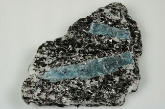 Blue Kyanite & Garnet in Biotite-Quartz Schist - Russia #191723