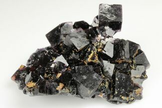 Purple Cubic Fluorite Cluster - Okorusu Mine, Namibia #191981