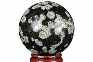 Polished Snowflake Stone Sphere - Pakistan #187516