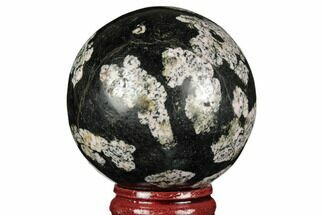Polished Snowflake Stone Sphere - Pakistan #187518
