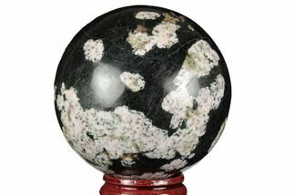 Polished Snowflake Stone Sphere - Pakistan #187521