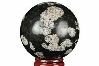 Polished Snowflake Stone Sphere - Pakistan #187603