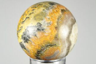 Polished Bumblebee Jasper Sphere - Indonesia #194540