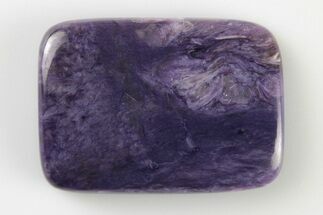 1.35" Polished Purple Charoite Rectangle Cabochon  - Crystal #194678