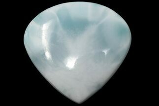1.25" Polished, Sea-Blue Larimar Teardrop Cabochon - Dominican Republic - Crystal #194705