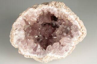 3.1" Sparkly, Pink Amethyst Geode Half - Argentina - Crystal #195411