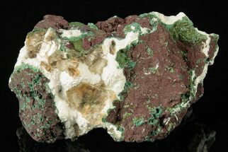 Gemmy Heulandite Crystals on Mordenite - Maharashtra, India #195563