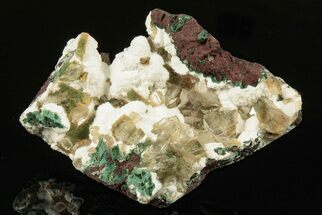 Gemmy Heulandite Crystals on Mordenite - Maharashtra, India #195588