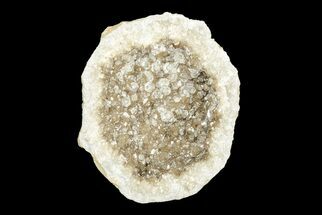 Keokuk Quartz Geode with Calcite Crystals (Half) - Missouri #195955