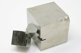 Shiny, Natural Pyrite Cube Cluster - Spain - Crystal #196790